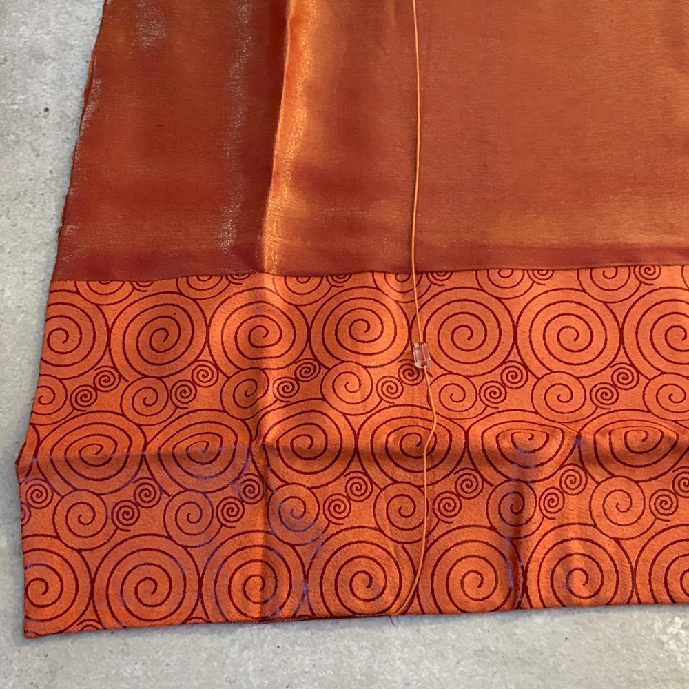 New Orange Swirl Thai Pillow Covers - Picture 4 of 5
